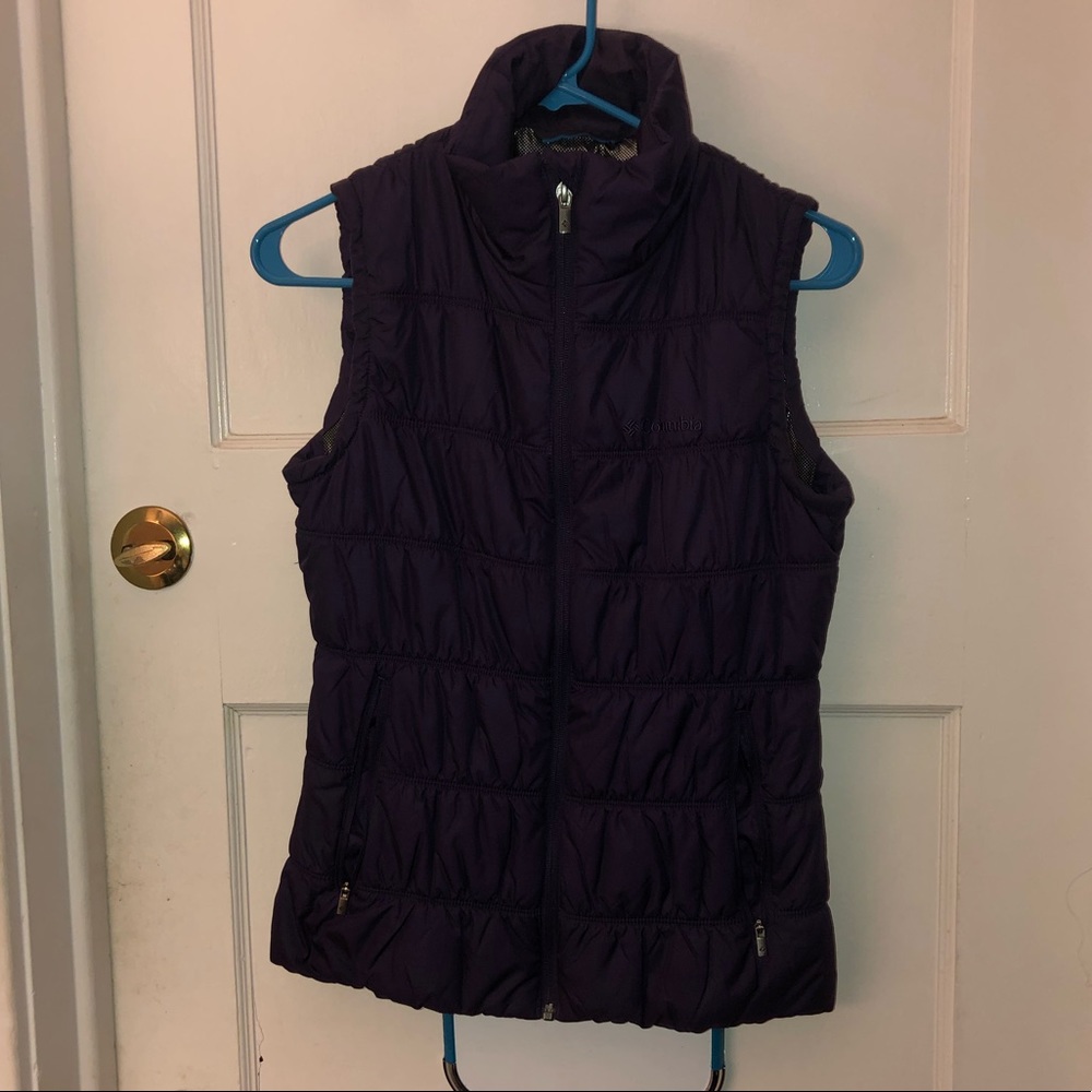 Women’s Purple Columbia Omni-Heat Puffer Vest